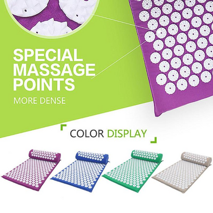 Acupressure Yoga Mat & Massage Cushion Set